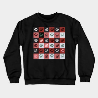 Christmas paw prints Crewneck Sweatshirt